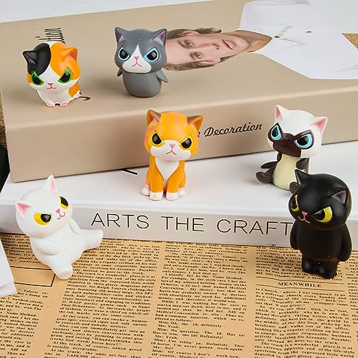 6pcs cat doll, car ornaments