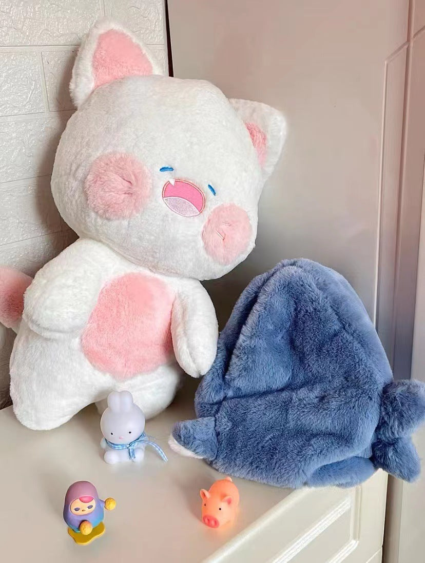 Cat plush, anima plush, cat plush with cap