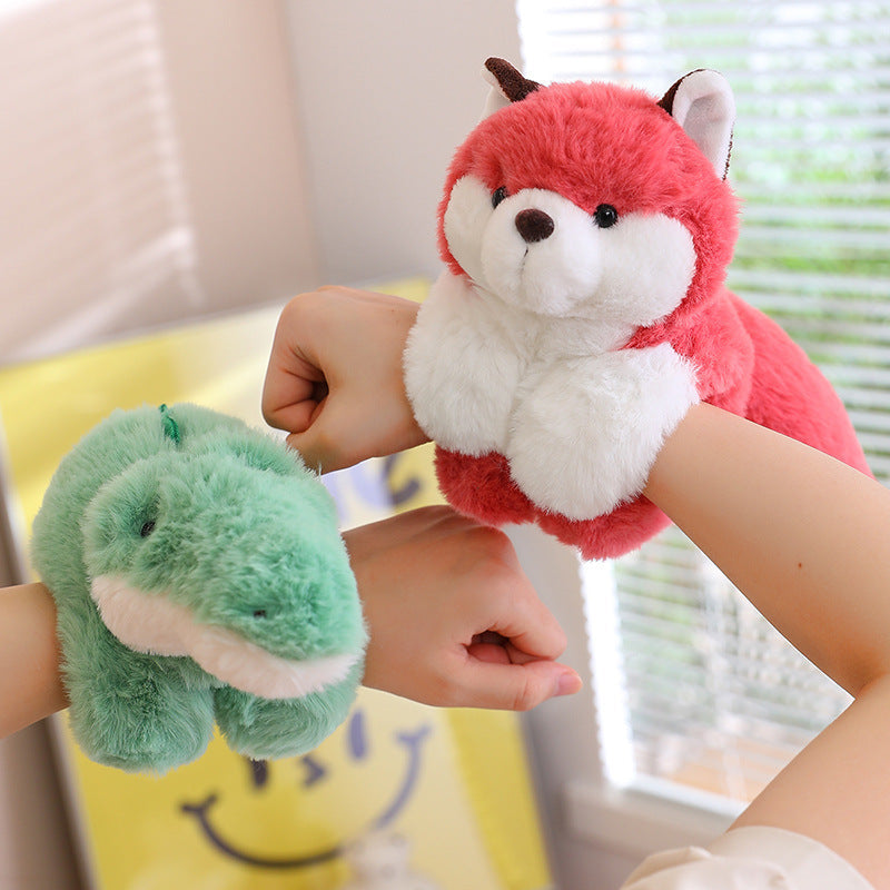 25cm plush bracelet,Slap bracelet