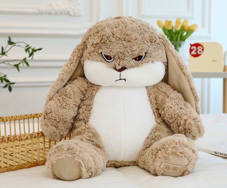 Rabbit plush, angry rabbit plush