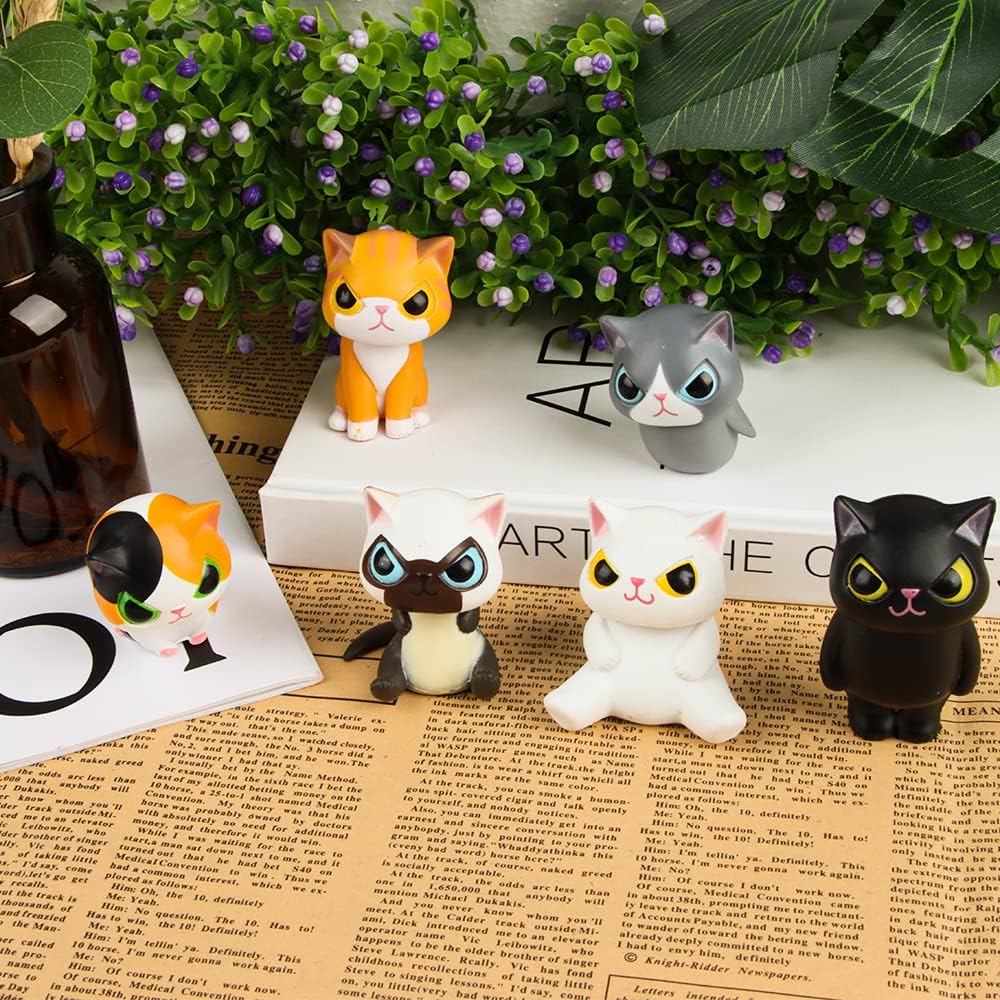 6pcs cat doll, car ornaments
