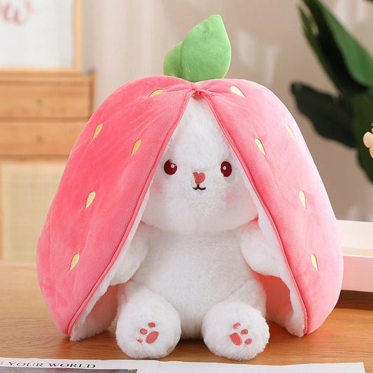 OFFER 25/35/50cm. Bunny with Strawberry Plush, Stuffed Pillow