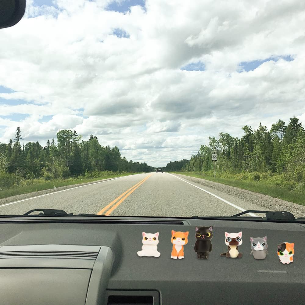 6pcs cat doll, car ornaments