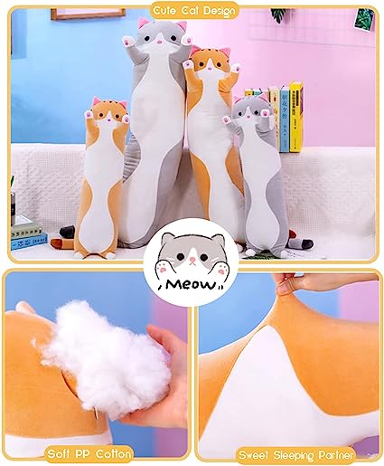 50/70/90/110/130cm. Cat Long Pillow