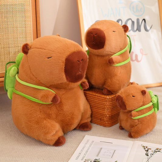 capybara con mochila, peluche capybara