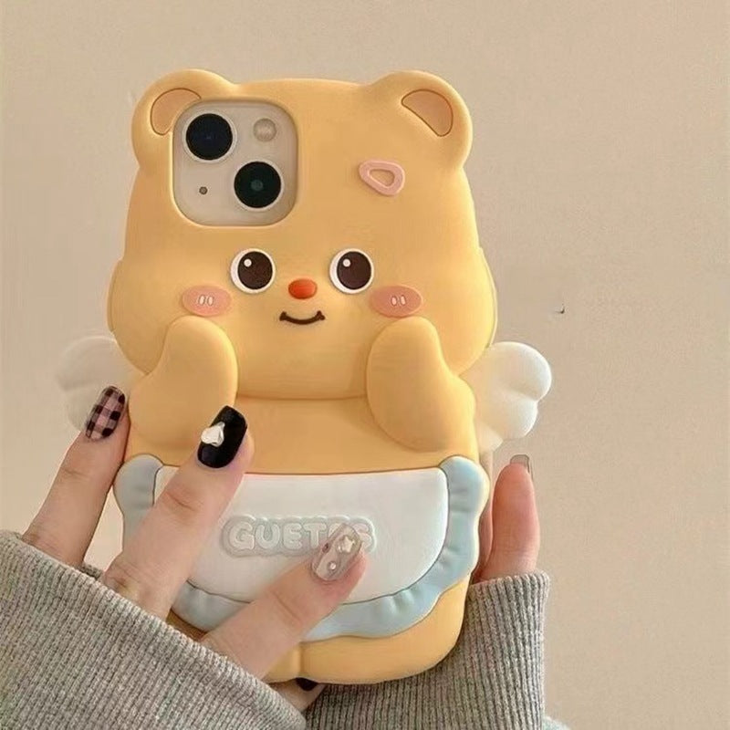 Butter Bear, linda funda de silicona para teléfono