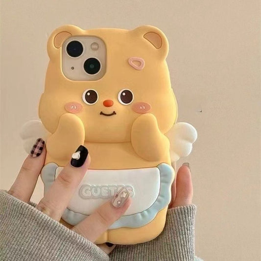 Butter Bear, linda funda de silicona para teléfono