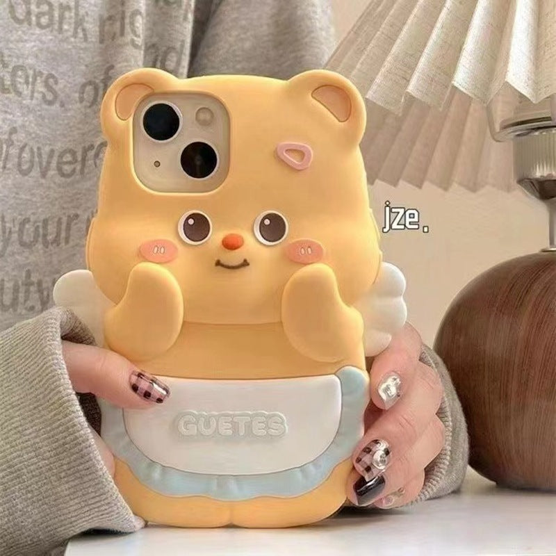 Butter Bear, linda funda de silicona para teléfono