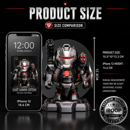 Tactical Capybara 3D Printed Figure | Dark Armor Collectible – iBOOP