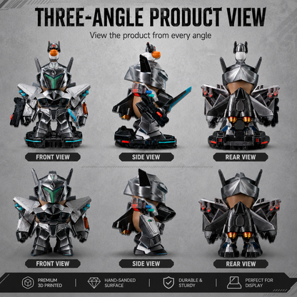 Capybara 3D Printed Armor – Collectible Futuristic Mechanical 3D Figure | iBOOP