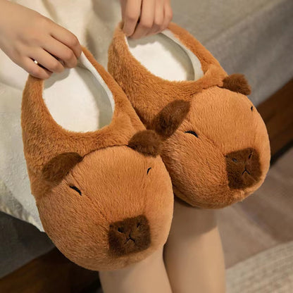 OFFER Stuffed animal slippers, capybara slippers, capybara stuffed animals