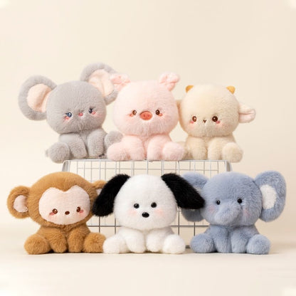 familia de animales de peluche