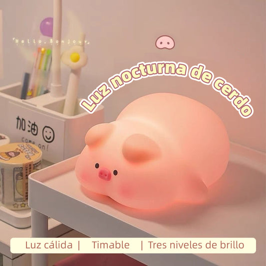 Luz nocturna de cerdito