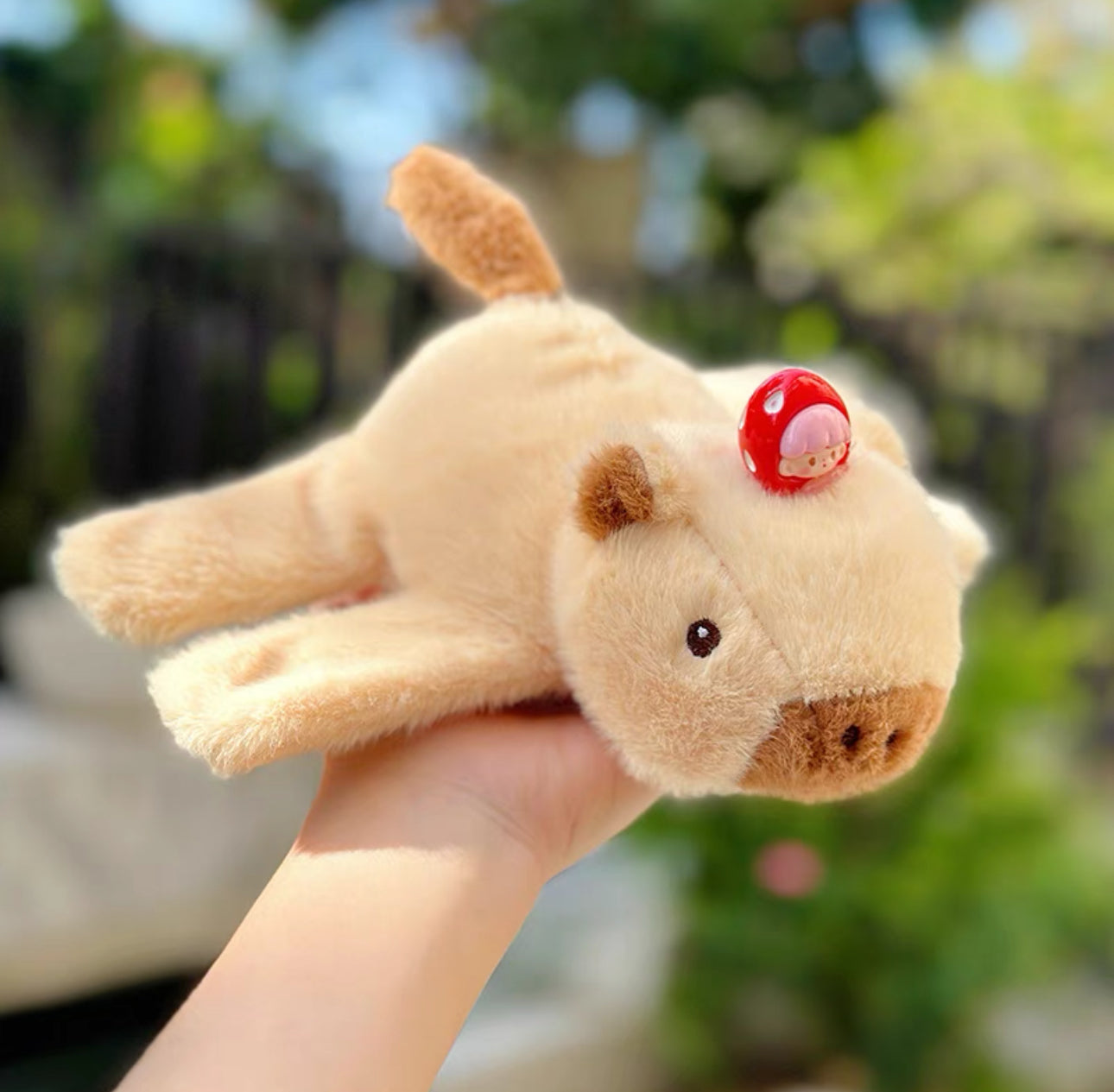 capybara pulsera, peluche capybara,La cola se puede girar