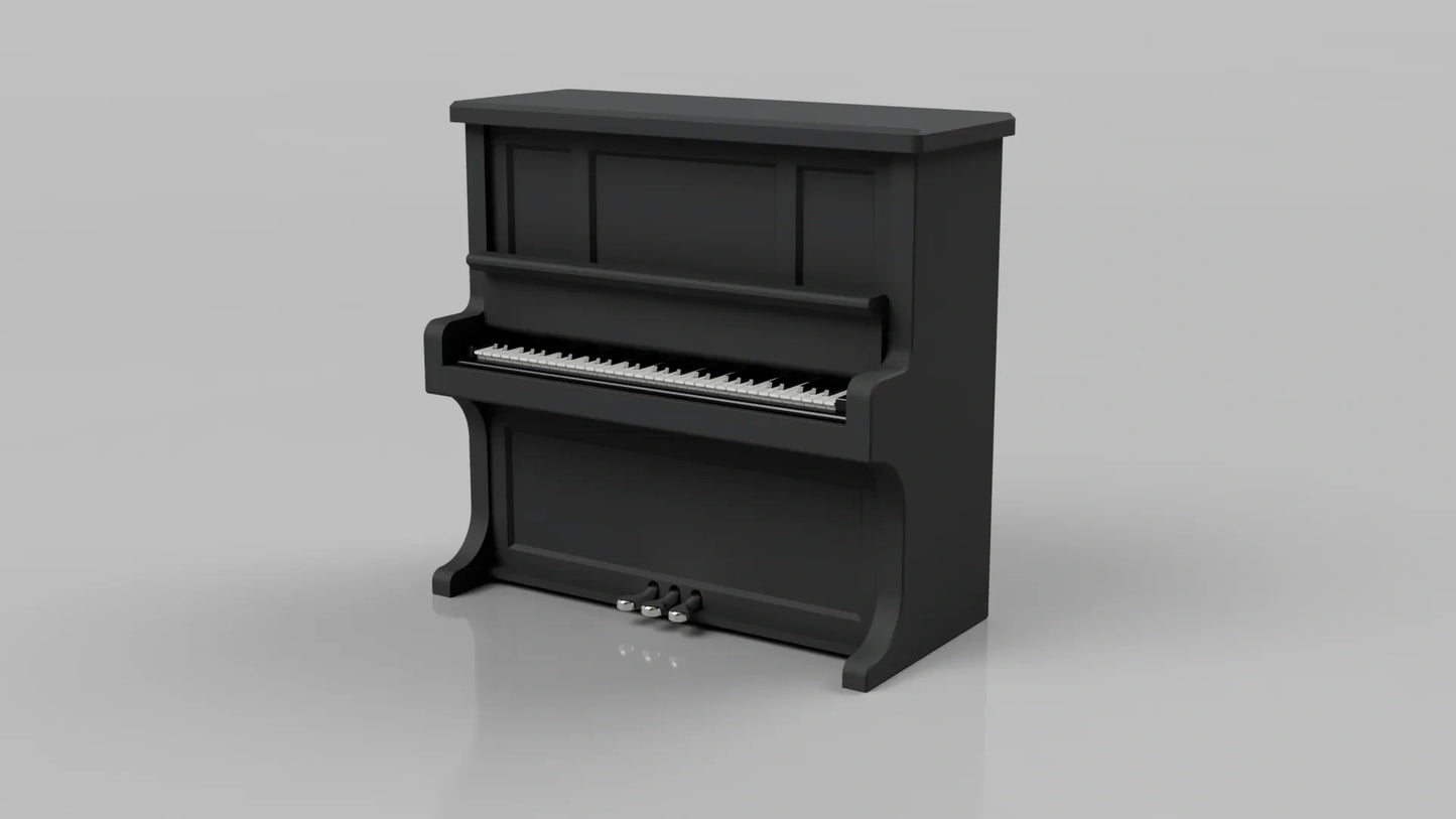 caja de música de piano figuras 3D