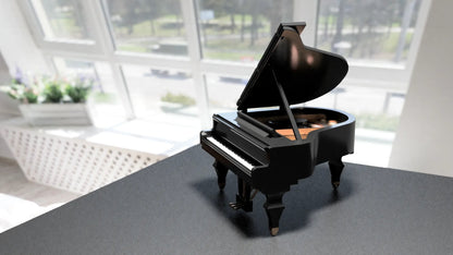 caja de música de piano figuras 3D