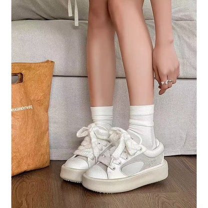 Zapatos de amor, zapatos de pareja, zapatillas de suela gruesa con aumento de altura.
