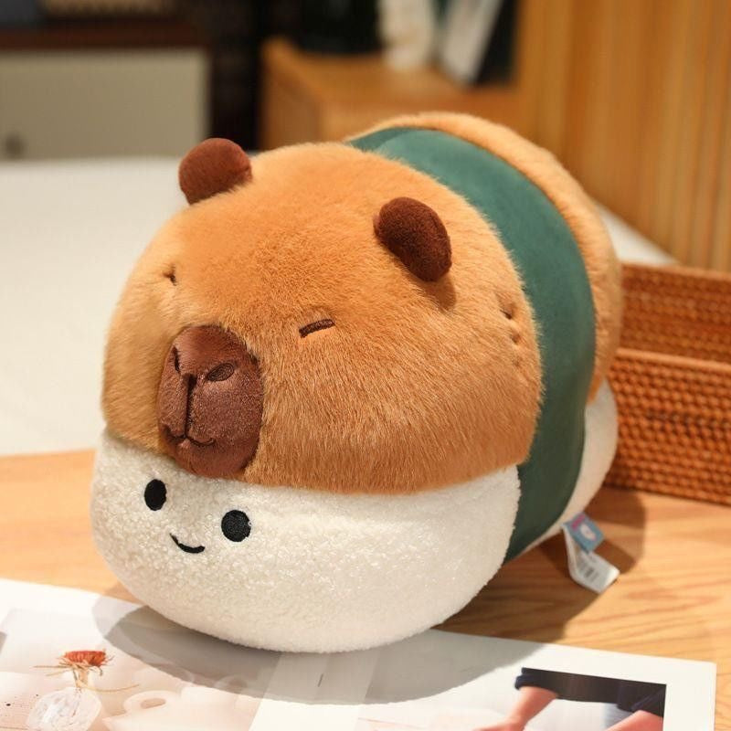 Capibara de sushi, juguetes de peluche