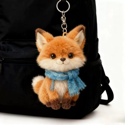 Llavero de zorro, juguete de peluche