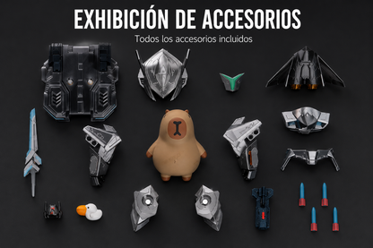 Capibara Armadura 3D Impresa – Figura 3D Mecánica Futurista de Colección | iBOOP