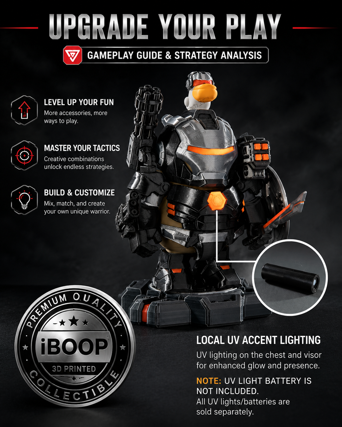 Tactical Capybara 3D Printed Figure | Dark Armor Collectible – iBOOP