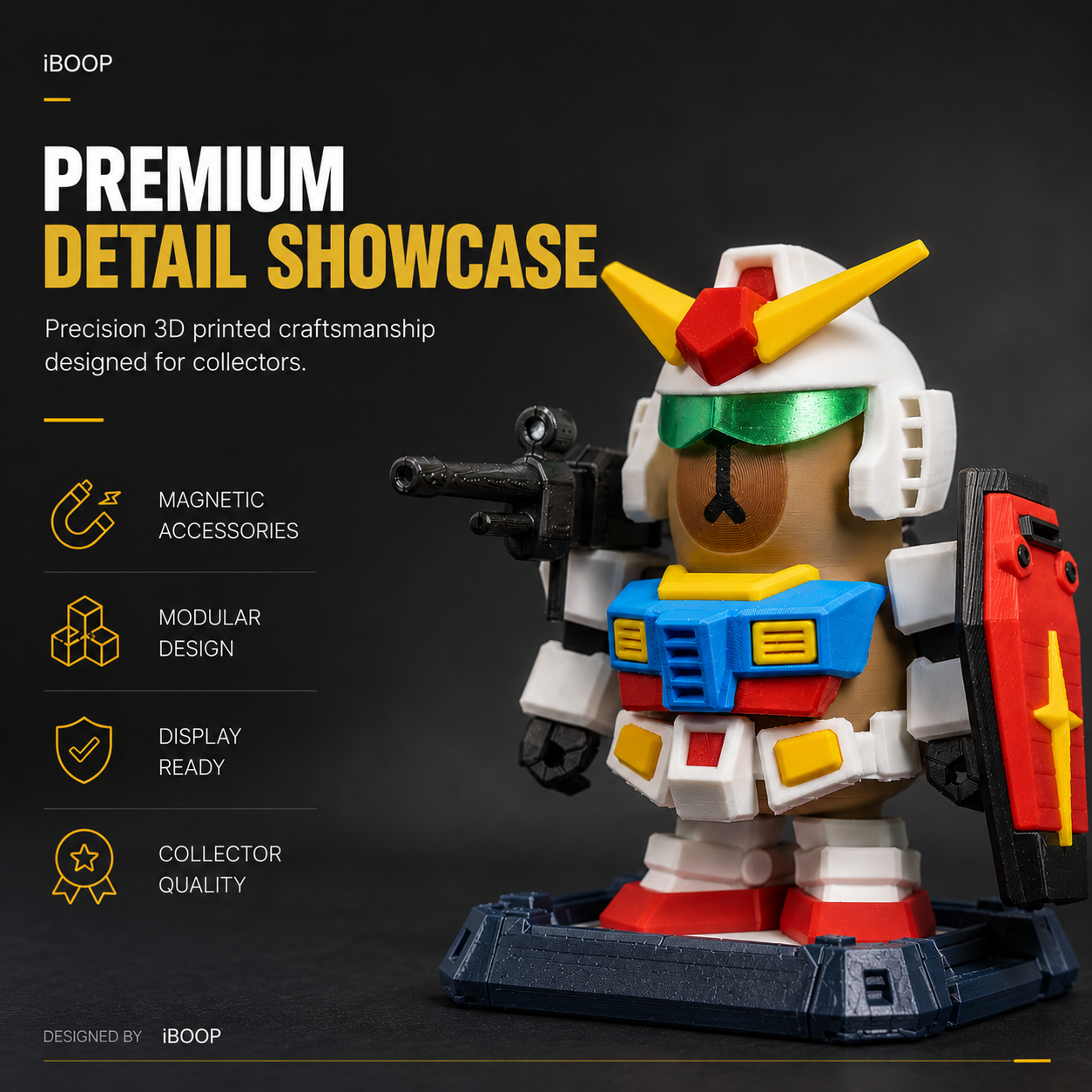 Mecha Capybara Figure – Magnetic Buildable Robot Collectible with Interchangeable Armor