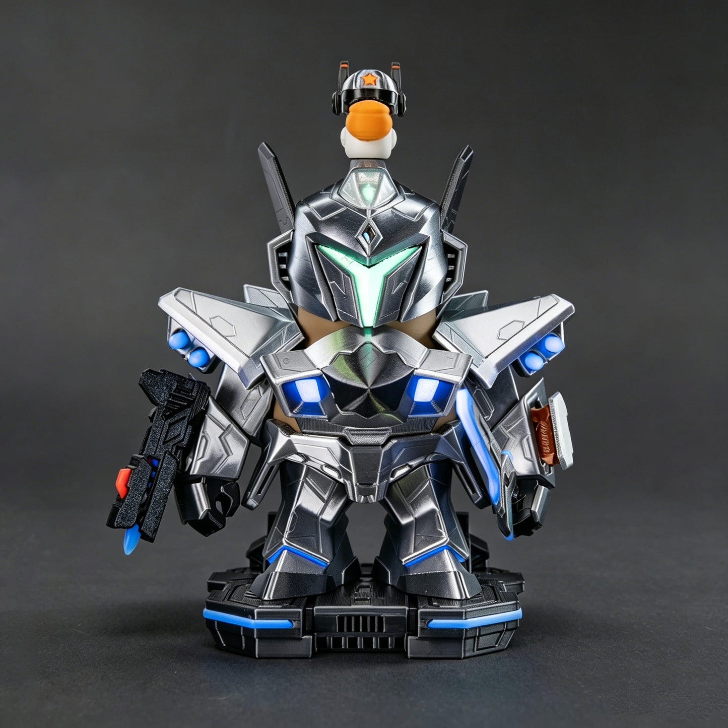 Capibara Armadura 3D Impresa – Figura 3D Mecánica Futurista de Colección | iBOOP