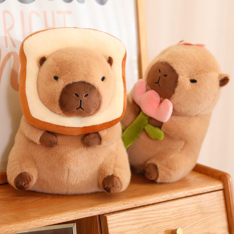 Capybara with scarf, capybara plush