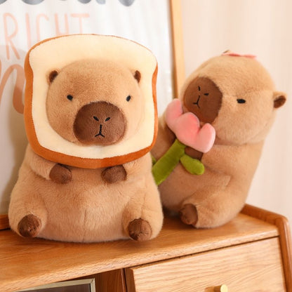 Capybara con bufanda, peluche capybara