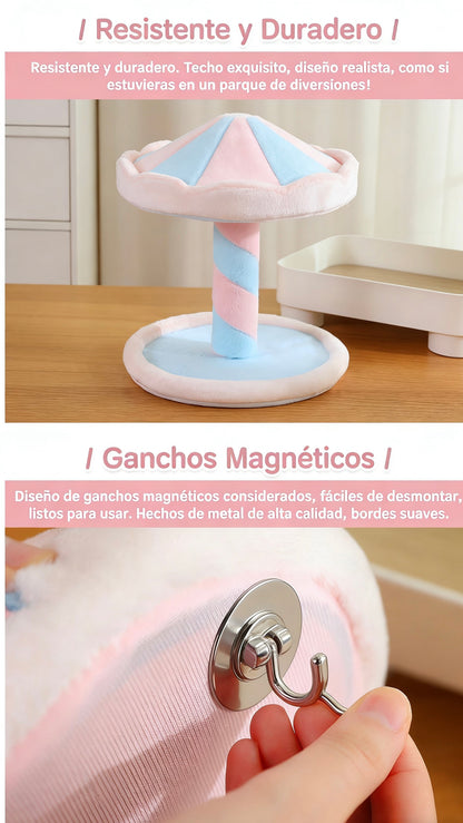 Organizador de Peluche Giratorio para Escritorio