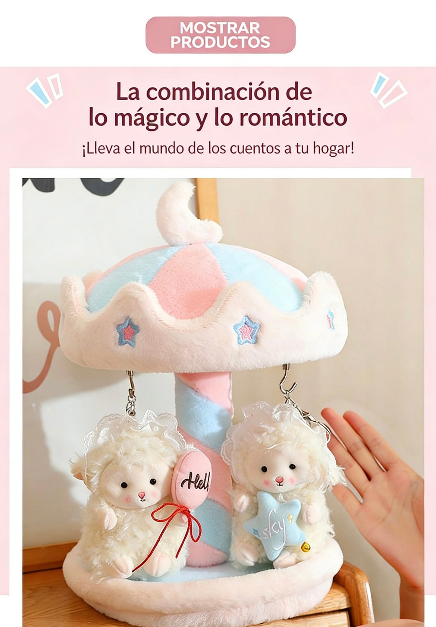 Organizador de Peluche Giratorio para Escritorio