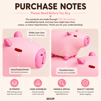 Capybara Nesting Family – Magnetic Stackable 3D Printed Collectible | iBOOP