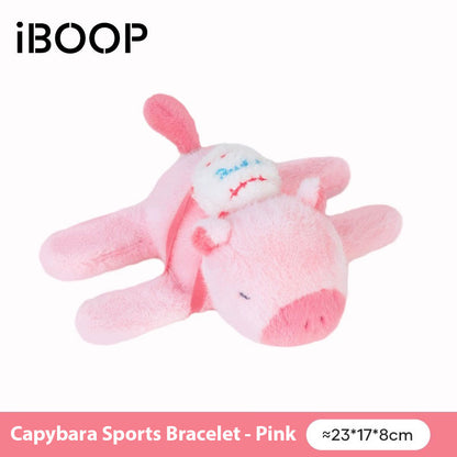 capybara pulsera, peluche capybara,La cola se puede girar