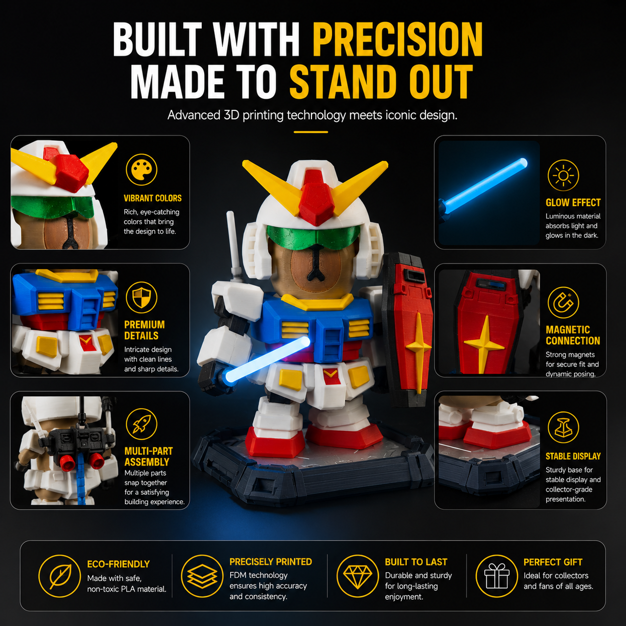 Mecha Capybara Figure – Magnetic Buildable Robot Collectible with Interchangeable Armor