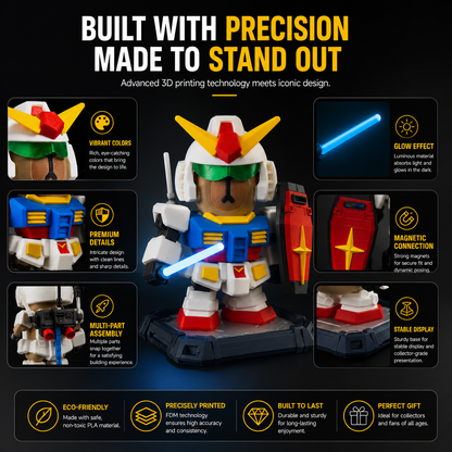 Mecha Capybara Figure – Magnetic Buildable Robot Collectible with Interchangeable Armor