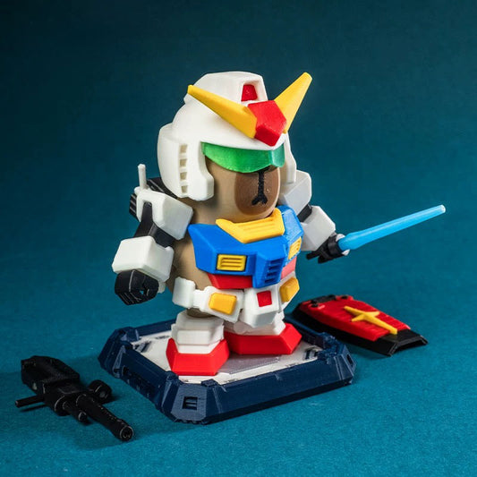 Capibara, Gundam Capibara，juguetes figuras 3D