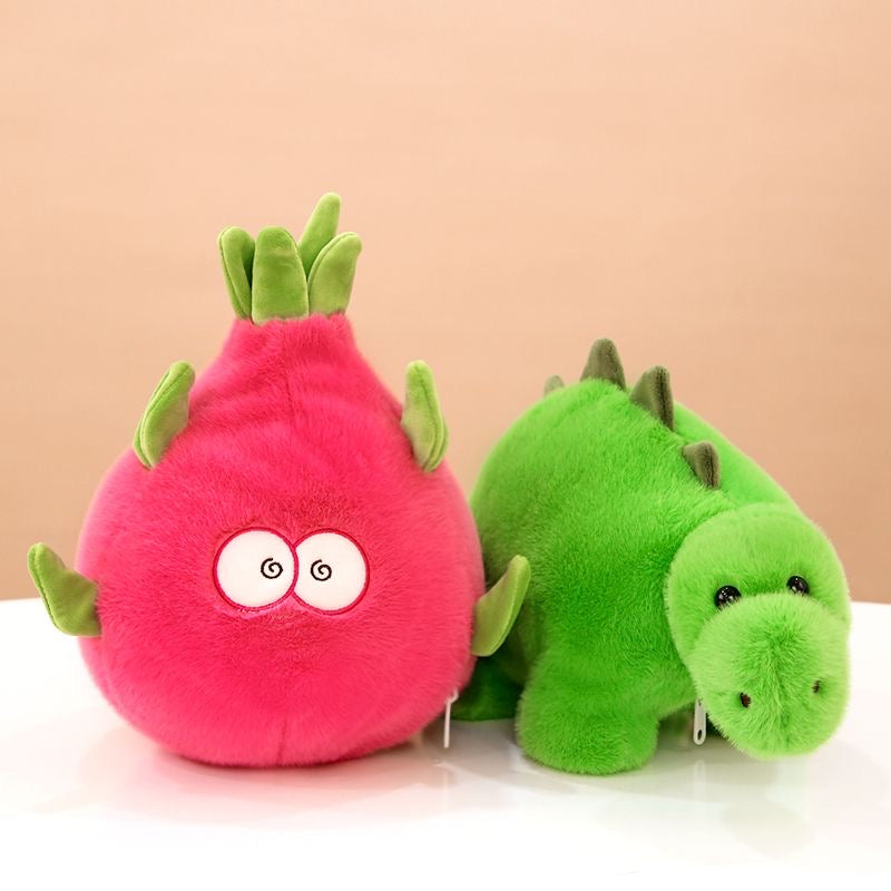 Peluche fruta y dinosaurio 45cm