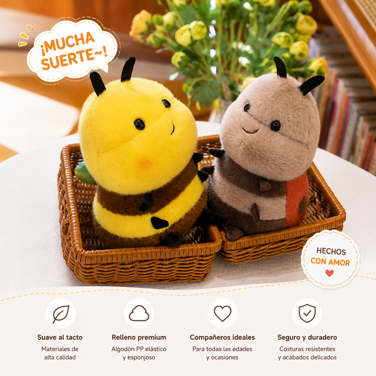 Llavero de peluche de abejita