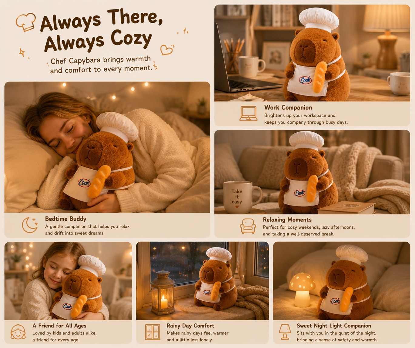 Chef Capybara Plush