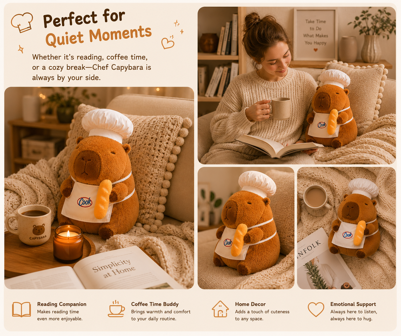 Chef Capybara Plush