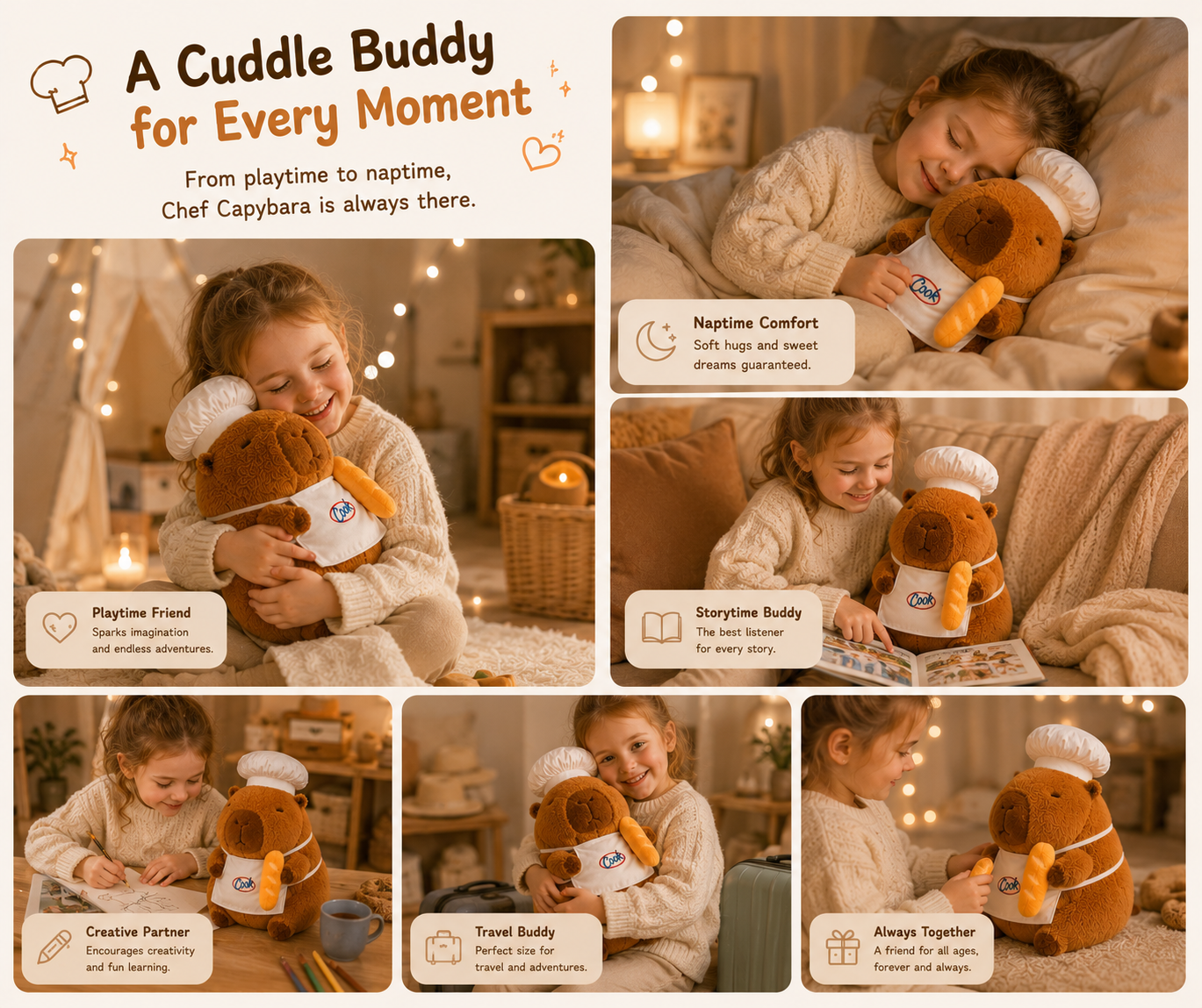 Chef Capybara Plush