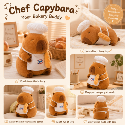 Chef Capybara Plush