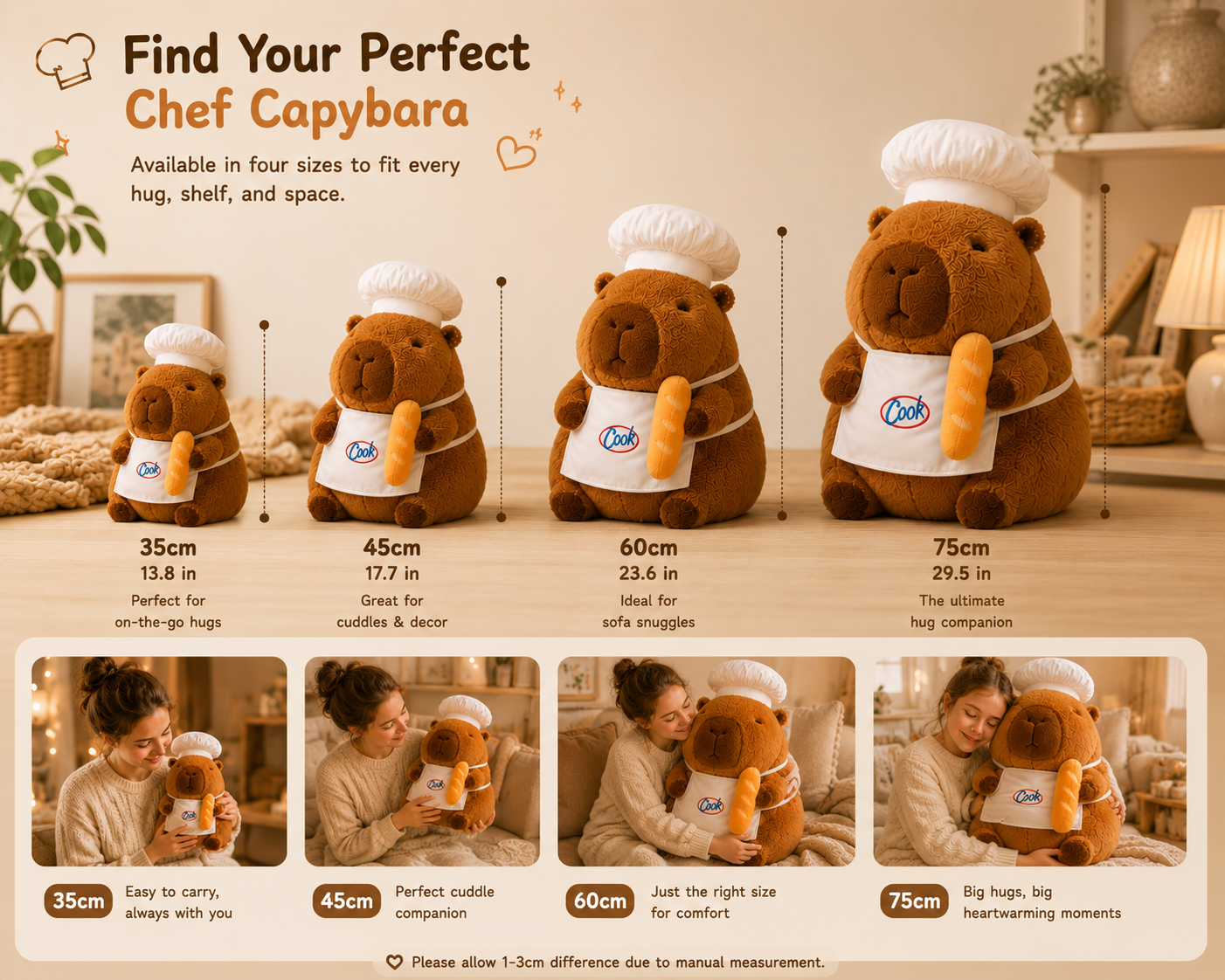 Chef Capybara Plush