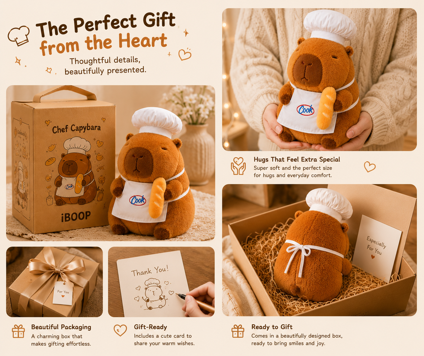 Chef Capybara Plush