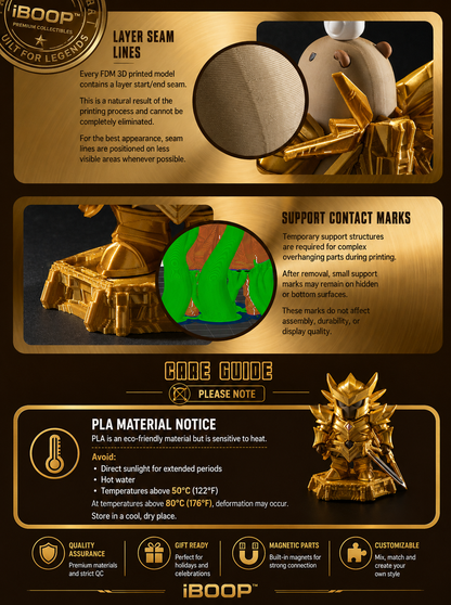 Golden Capybara Knight™ | Magnetic Fantasy Collectible Figure