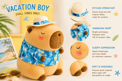 Summer Capybara Plush Collection