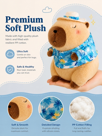 Summer Capybara Plush Collection