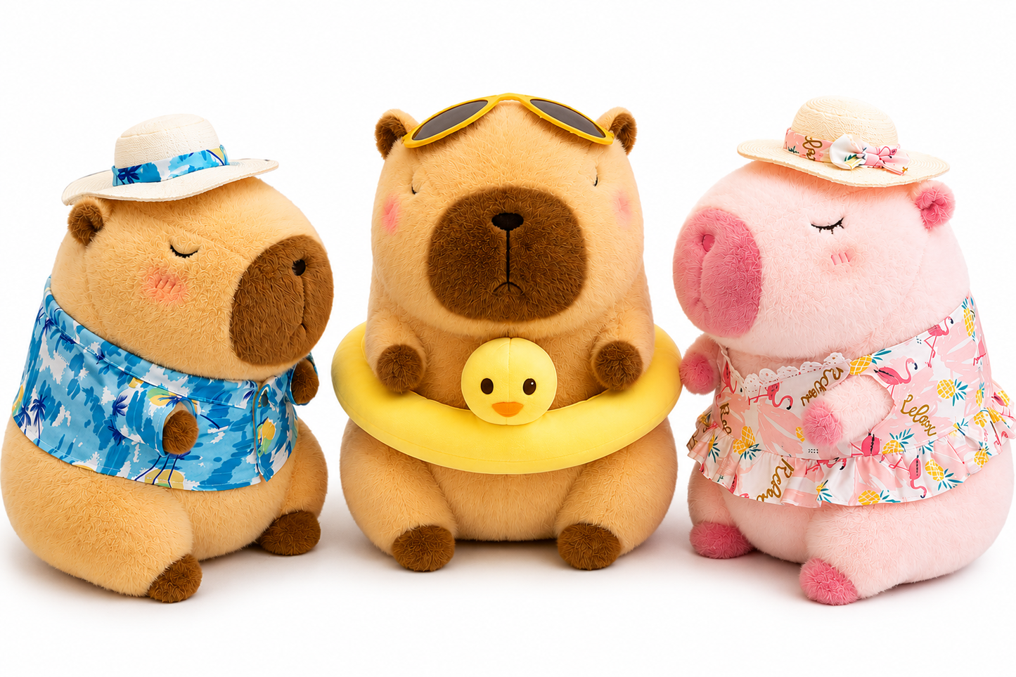 Summer Capybara Plush Collection