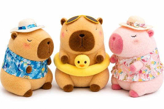 Summer Capybara Plush Collection
