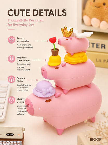 Capybara Nesting Family – Magnetic Stackable 3D Printed Collectible | iBOOP